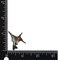 Mini Ruby Red-throated Hummingbird, Birds, Facing Right, Embroidered, Iron on Patch